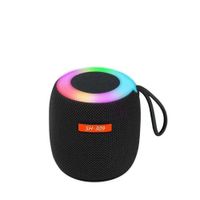 Mini Parlante Portatil SH-309 con Bluetooth con Luz Led Negro