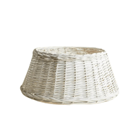 Pie de árbol Navidad Tejido Blanco Nieve M Decoraline Home