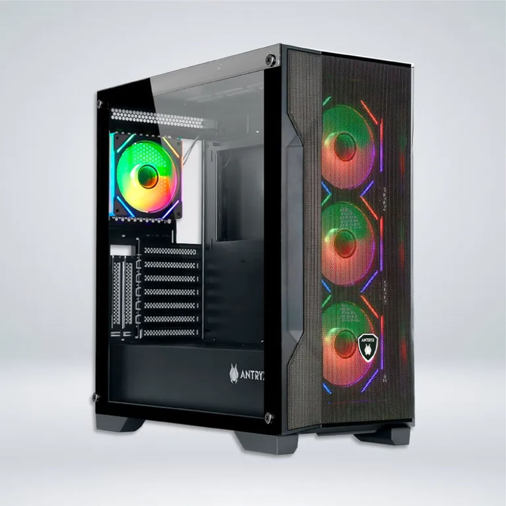 CASE ANTRYX FX 710U BLACK, INFINITY ARGB FAN X4, USB TIPO-C