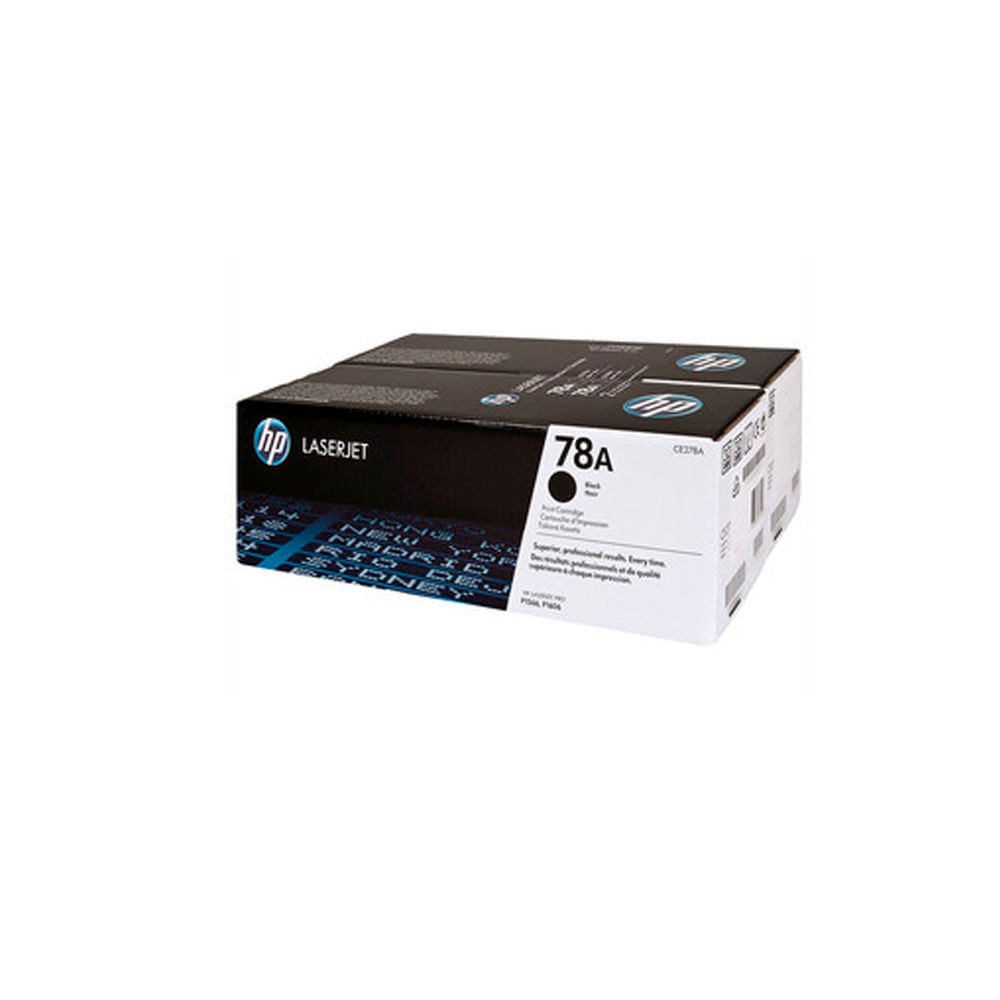 Toner HP CE278AD - Pack de 2 Cartuchos Altamente Rendiementes para Impresoras Láser Negros