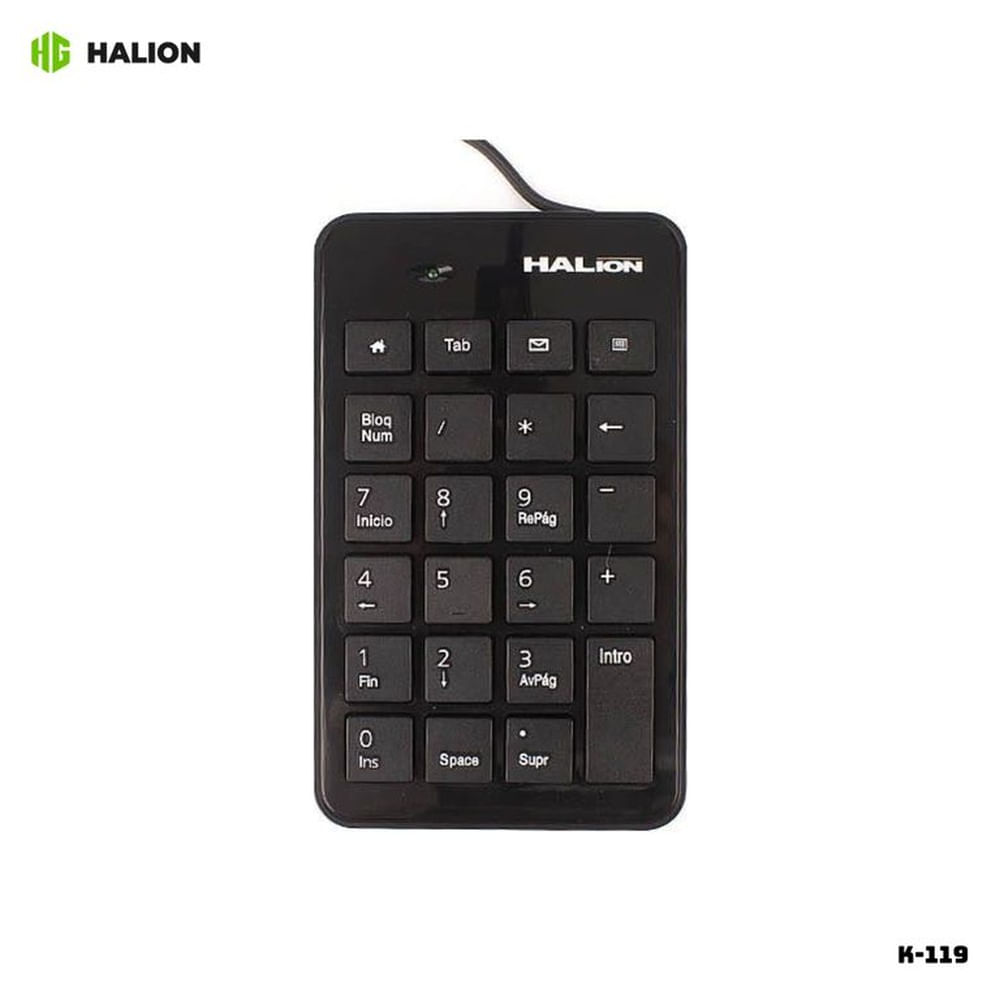 TECLADO NUMERICO HALION 23 TECLAS - K-119