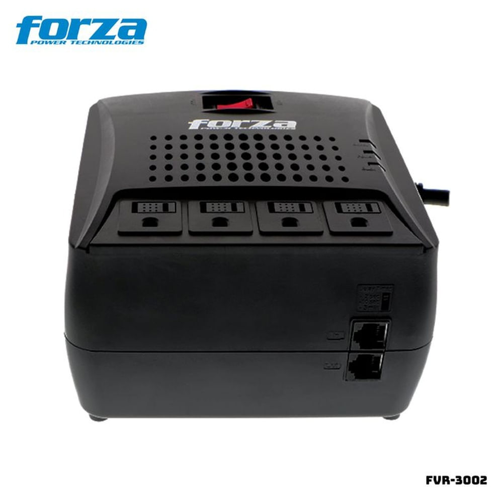 ESTABILIZADOR FORZA 3000 VA 1500W 4T - FVR-3002