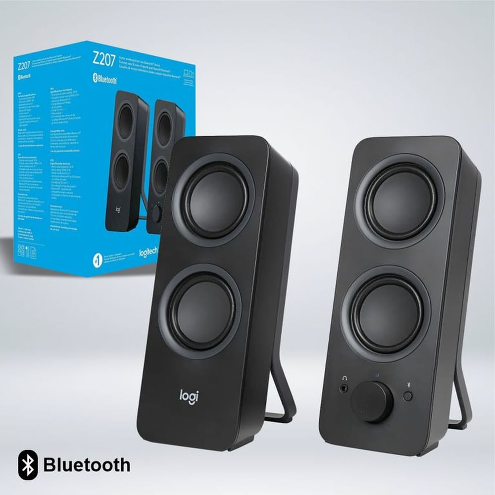 PARLANTE LOGITECH Z207 2.0 BLUETOOTH 5W 220V BLACK