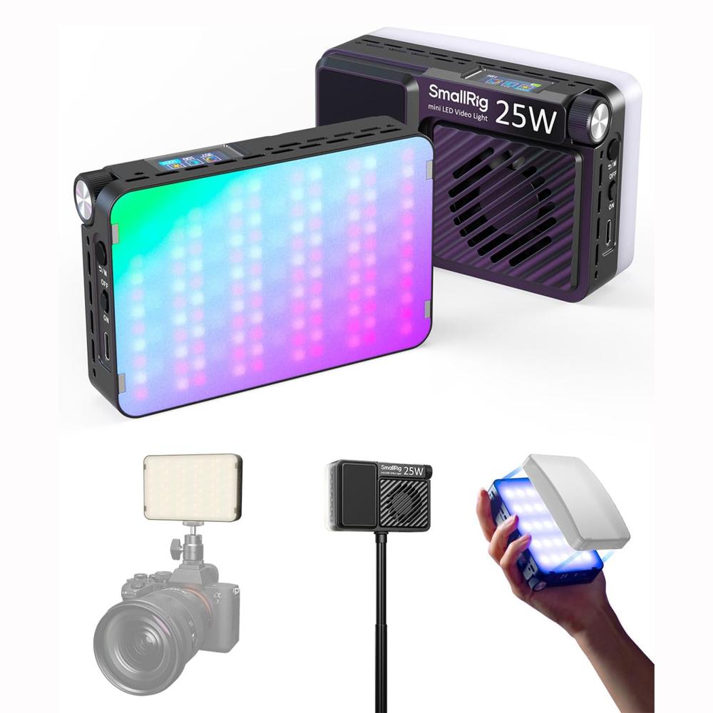 Luz LED SmallRig RM 25C Portatil RGB para Video y fotografía