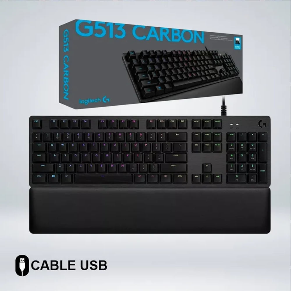 TECLADO GAMER LOGITECH G513 RGB LIGHTSYNC SWITCH GX BROWN