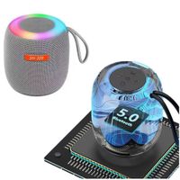 Mini Parlante Portatil SH-309 con Bluetooth con Luz Led Gris