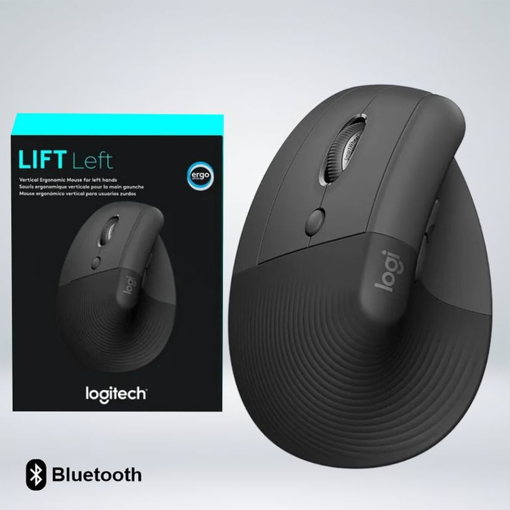 MOUSE LIFT VERTICAL ZURDO WIRELESSBLUETOOTH COMODIDAD ANGULO 57°