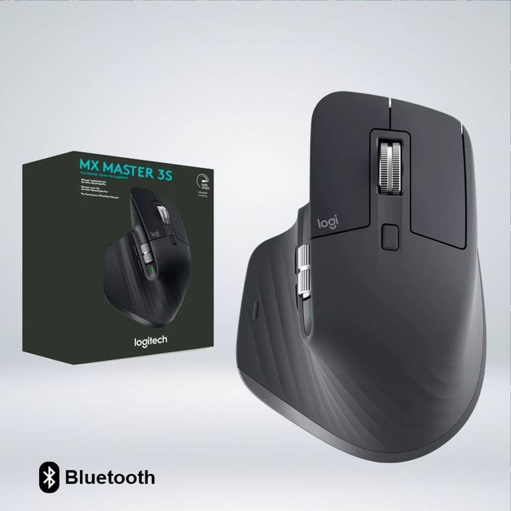MOUSE LOGITECH MX MASTER 3S BLUETOOTH SENSOR 8K DPI 7 BOTONES USB-C