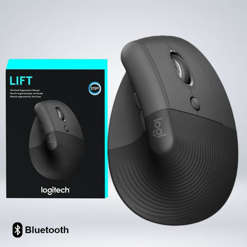 MOUSE LOGITECH LIFT VERTICAL WIRELESSBLUETOOTH COMODIDAD ANGULO 57°