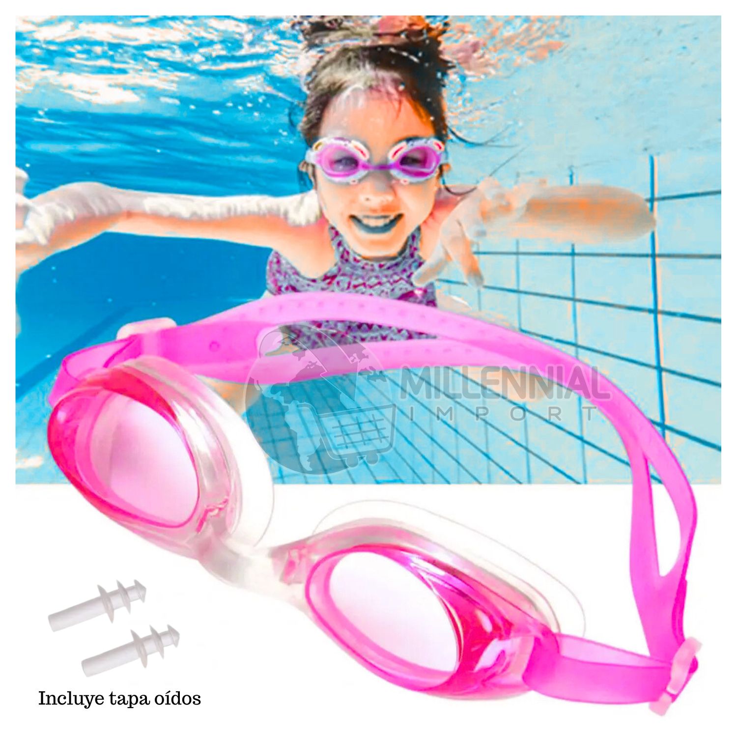 Lentes de Natación para Principiantes Color Variado