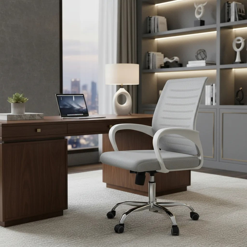 Silla De Oficina Ejecutiva Dex XJ B Gris mobelArt