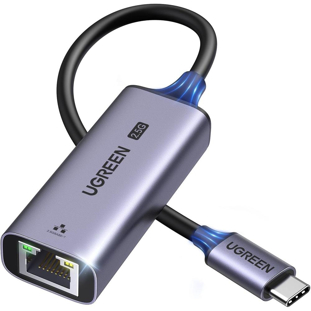 Adaptador USB-C Ethernet 2.5G Giga RJ45 Win Mac Linux Ugreen CM648 - 25052