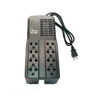 Estabilizador Autom. de Voltaje Omega PCG-1200 1200VA Negro