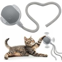 Pelota Interactiva para Gatos con Soga Juguete Inteligente LED Recargable