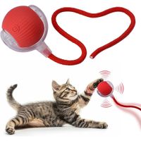 Pelota Interactiva para Gatos con Soga Juguete Inteligente LED Recargable