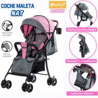 COCHE DE PASEO NAT ROSADO COD. 1002