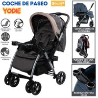 Coche Cuna Extra Acolchado NEGRO