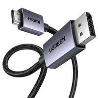 Ugreen Cable DisplayPort a HDMI 4K 2mts Unidireccional DP125 - 35842