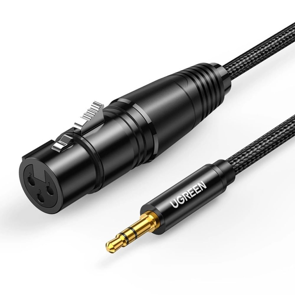 Cable de Audio 3.5mm Macho a XLR Hembra 2m Micro Ugreen AV182 - 20244