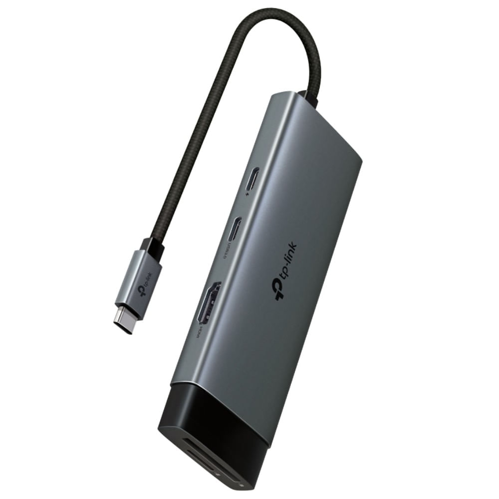 TP-Link Docking Hub USB-C 7 Puertos HDMI 4K@60Hz SD 100W 5Gbps UH7020C