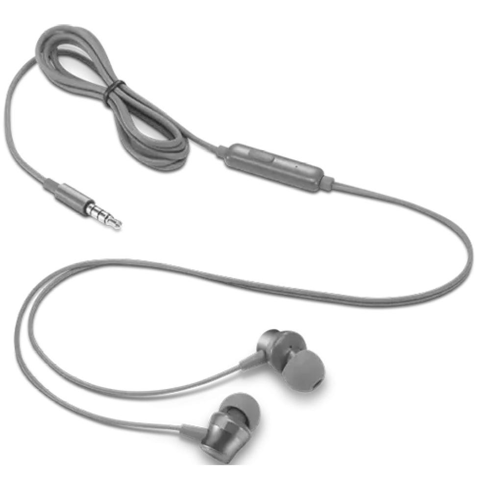 Auriculares Lenovo 100 Wired con Micro In-Ear Headset Gris - GXD1J77354