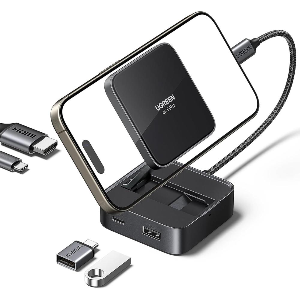 UGREEN Hub USB-C Adaptador magnético 4 en 1 4K a 60Hz CM801 - 35590