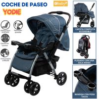 Coche Cuna Extra Acolchado AZUL