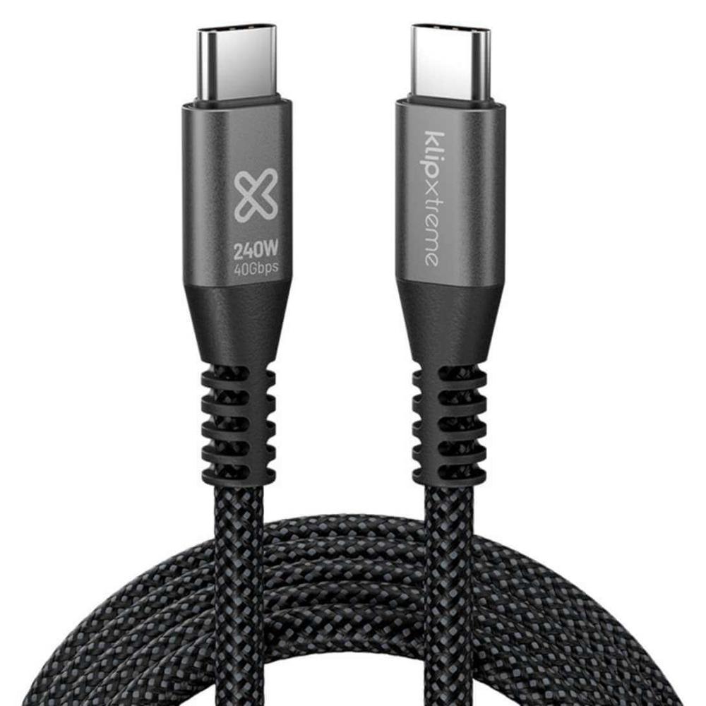 Cable USB-C 4.0 Gen2 40Gbps 240W 4K UHD 180cm Klip Xtreme - KAC-850
