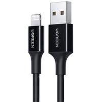 Cable Lightning MFi USB-A 2.4A 1m Ugreen US155 Black - 80822
