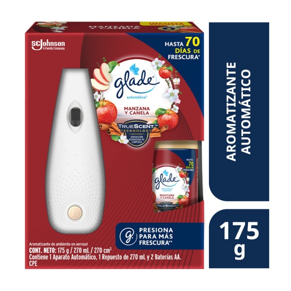 Ambientador Automático Glade Manzana & Canela