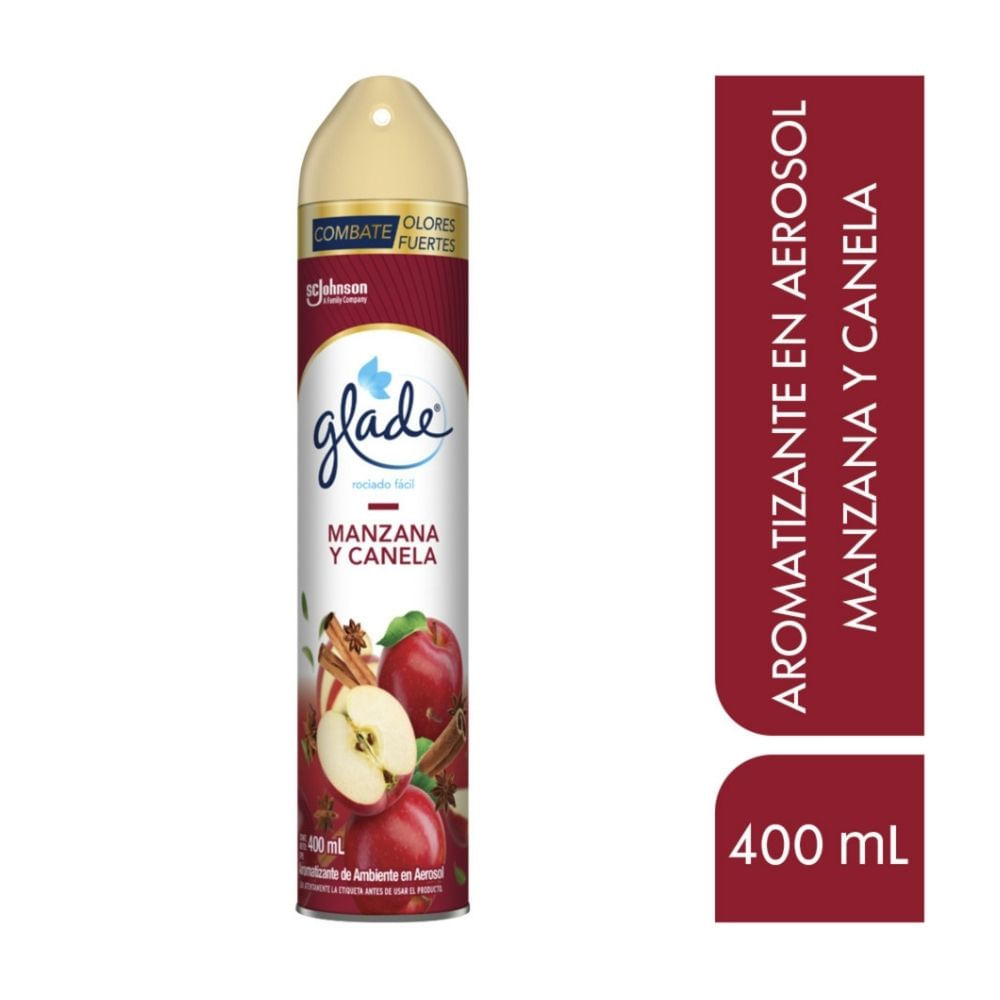Ambientador Aerosol Glade Manzana Canela 400ml