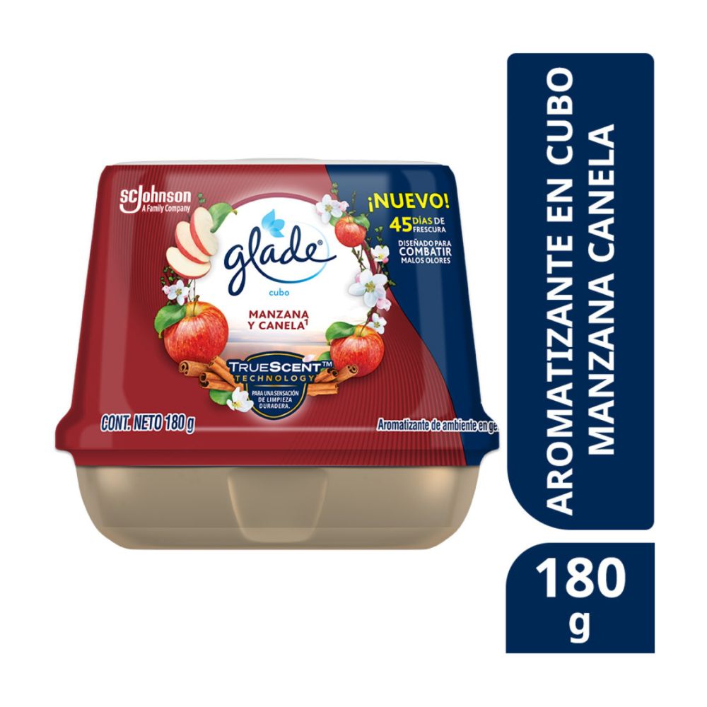 Ambientador Cubo Glade Manzana Canela 180gr