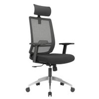 SILLA DE OFICINA PRESIDENCIAL ERGONÓMICA - THINK NEGRO