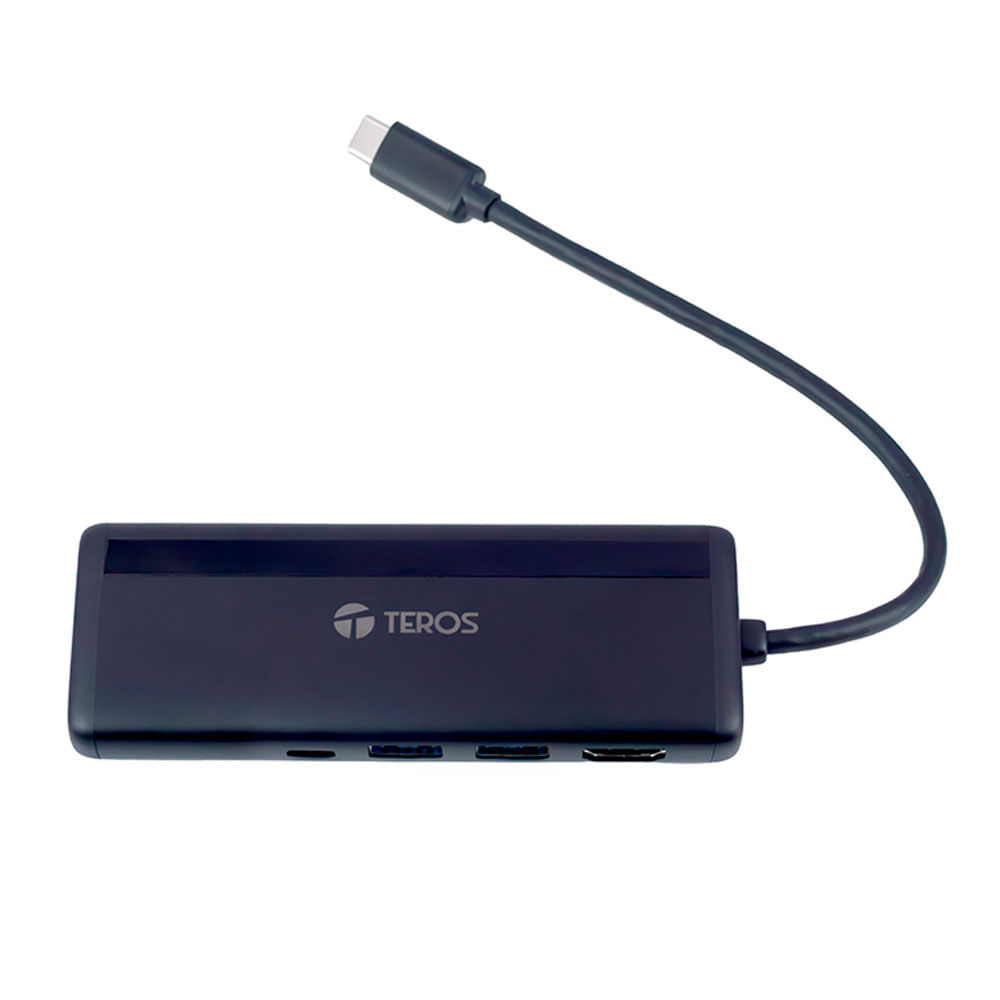 Concentrador de puertos Hub TEROS TE-7134N Gen 3 USB C 7 en 1