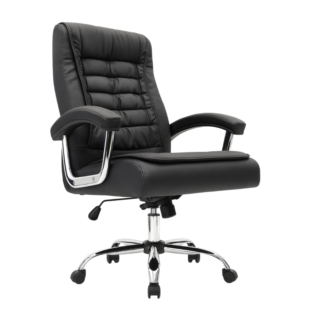SILLA DE OFICINA PRESIDENCIAL ERGONÓMICA - SHINY SG NEGRO