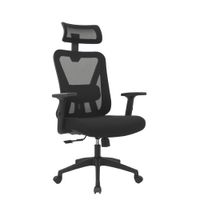SILLA DE OFICINA PRESIDENCIAL ERGONÓMICA - DOLFIN NEGRO