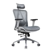 SILLA DE OFICINA PRESIDENCIAL ERGONÓMICA - LEVI PLUS GRIS