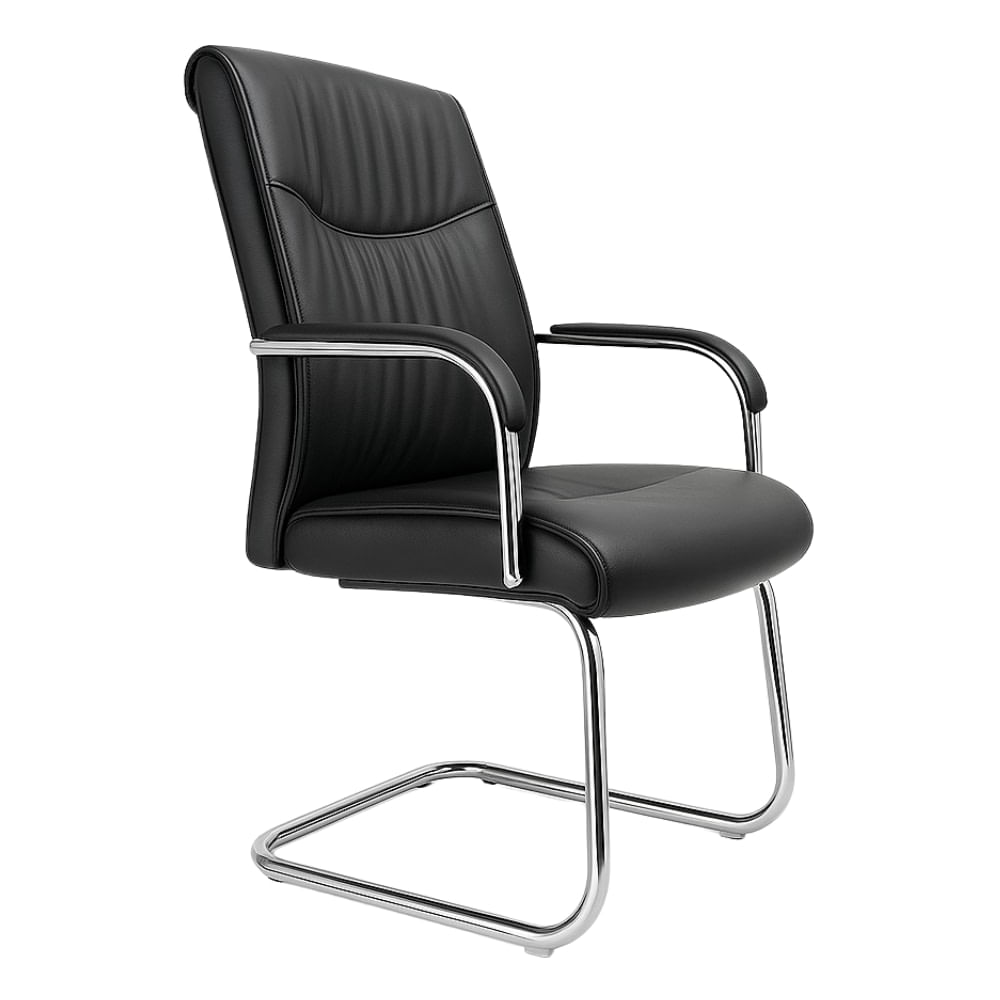 SILLA DE OFICINA GERENCIAL FIJA ERGONÓMICA - YORKI NEGRO