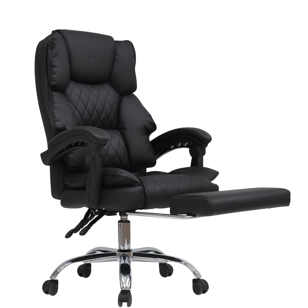 SILLA DE OFICINA PRESIDENCIAL ERGONÓMICA - BROTCRP NEGRO
