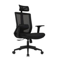 SILLA DE OFICINA PRESIDENCIAL ERGONÓMICA - KUM NEGRO
