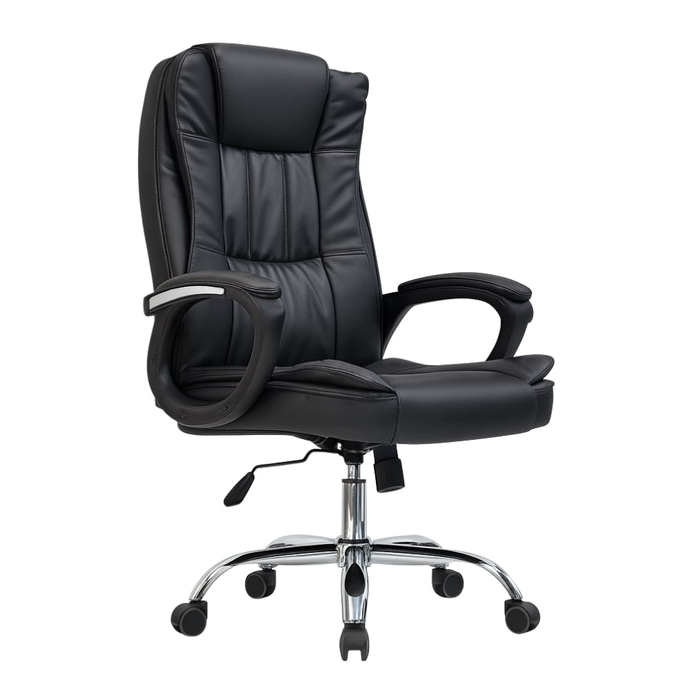 SILLA DE OFICINA PRESIDENCIAL ERGONÓMICA - KICKS NEGRO
