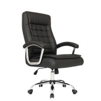 SILLA DE OFICINA PRESIDENCIAL ERGONÓMICA - SHINY NEGRO