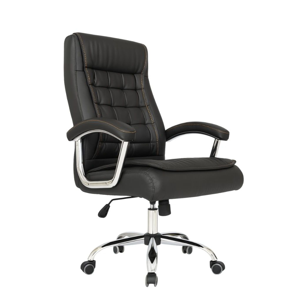 SILLA DE OFICINA PRESIDENCIAL ERGONÓMICA - SHINY NEGRO