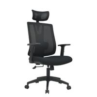 SILLA DE OFICINA PRESIDENCIAL ERGONÓMICA - NAVY NEGRO