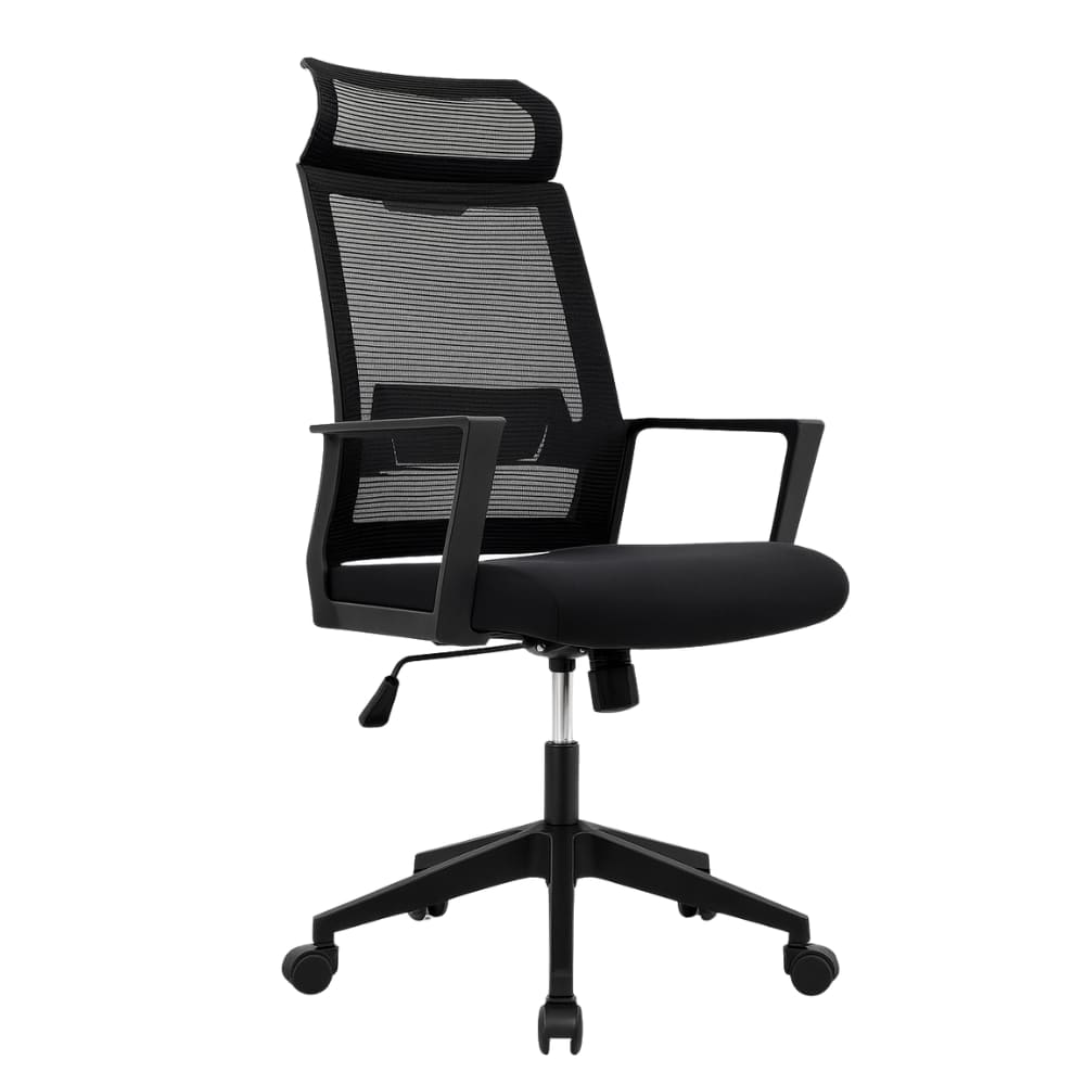 SILLA DE OFICINA EJECUTIVA ERGONÓMICA DUSTER CC NEGRO