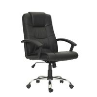SILLA DE OFICINA PRESIDENCIAL ERGONÓMICA - BASIC NEGRO