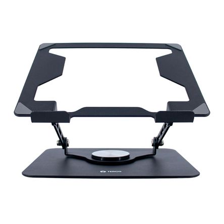 Soporte para Laptop TEROS TE-7021N ajustable metálico plegable ventilado color negro Soporte para Laptop TEROS TE-7021N ajustable metálico plegable ventilado color negro