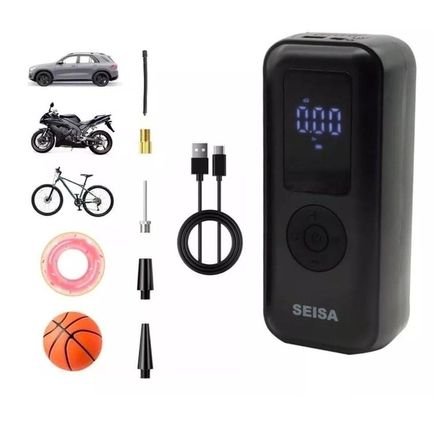 Mini Compresor Aire Inflador de Llantas Portátil Recargable Mini Compresor Aire Inflador de Llantas Portátil Recargable