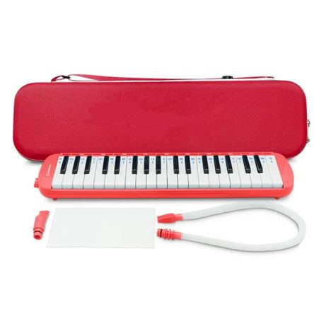 Melódica de 37 Teclas con Estuche y Boquillas Rojo Melódica de 37 Teclas con Estuche y Boquillas Rojo