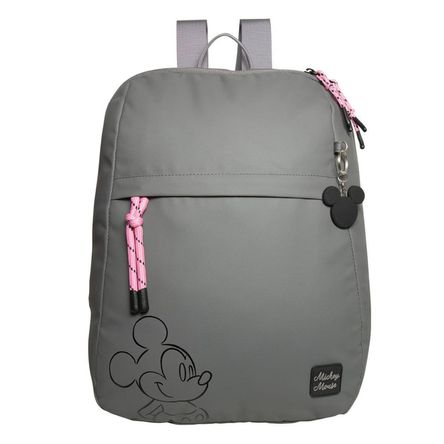 Mochila Casual Mujer Mickey Mouse Disney Gray Limited Edition